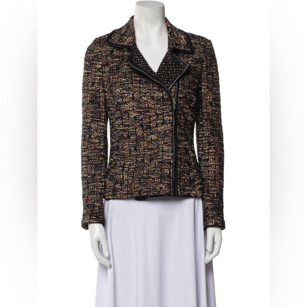 St. John Tweed Pattern Blazer